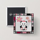 子猫 缶バッジ (正面&裏面)