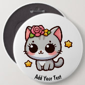 子猫 缶バッジ (正面&裏面)