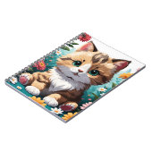 子猫 & 花 ノートブック (左側)