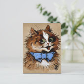 子猫(蝶ネクタイ) ポストカード (スタンド正面)