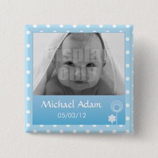 子猫-青いピン 缶バッジ