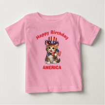子猫 (1b) 愛国少年Tシャツ