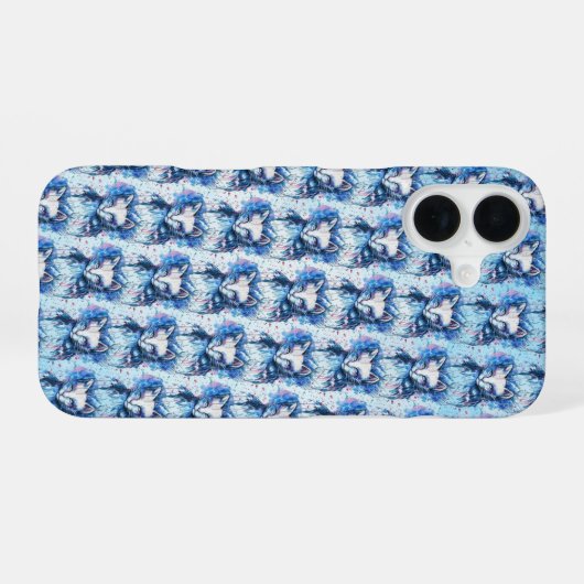 子猫 iPhone 16ケース (裏面横)