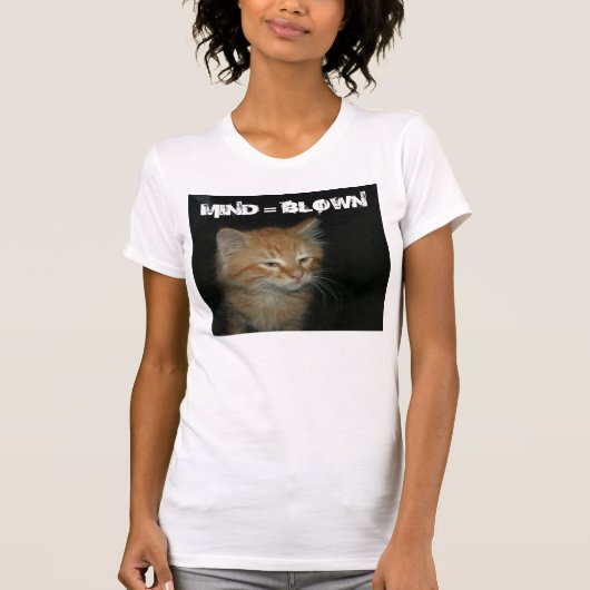 子猫「MIND = 吹」ウォメンズ・ジャージーTシャツ Tシャツ (正面)