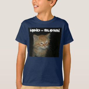 子猫「MIND = 吹」キッズベーシックTシャツ Tシャツ