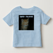 子猫「MIND = 吹」 Toddler Ringer Tシャツ (正面)