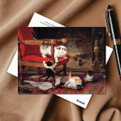 子猫by Fireplace Henriette Ronner-Knip ポストカード