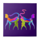 子猫CAT KATZセラミックタイル、コースターまたはTRIVET タイル (正面)