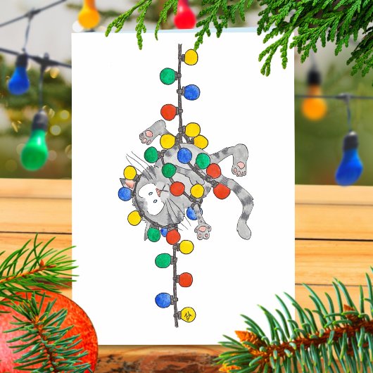 子猫CHRISTMAS greeting card by Nicole Jane シーズンカード