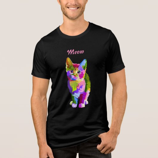 子猫Tシャツ トライブレンドTシャツ (正面)
