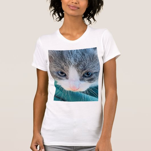 子猫Tシャツ、面白いTシャツ Tシャツ (正面)