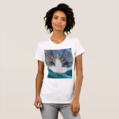 子猫Tシャツ、面白いTシャツ Tシャツ (正面フル)