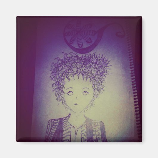 子疑問に思 マグネット (正面)