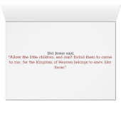 子祈主の祈りの言葉カード：マタイ19:14 (内部横(下))