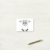 子羊かわいい農場動物のベビー ポストイット (デスク上)