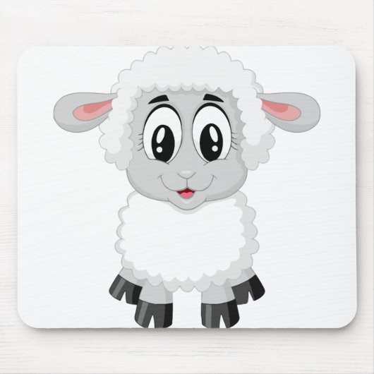 子羊かわいい農場動物のベビー マウスパッド (正面)