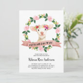 子羊が赤ちゃんシャワーを浴びる途中 招待状 (スタンド正面)