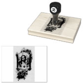 子羊とイエスの聖なるハート ラバースタンプ (押印)