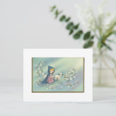 子羊とヴィンテージクリスマスガール シーズンポストカード (スタンド正面)