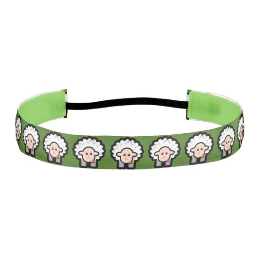 子羊と友人をフラフール アスレチックヘッドバンド (正面)