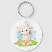 子羊と蝶 キーホルダー (裏面)