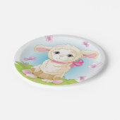子羊と蝶 ペーパープレート (アングル)