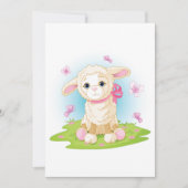 子羊と蝶 招待状 (正面)