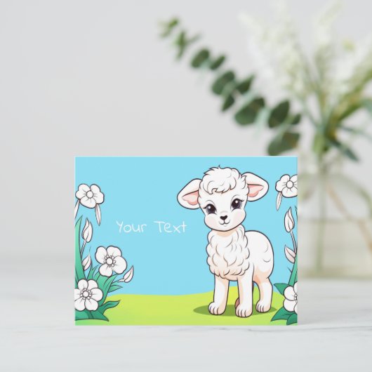 子羊のポストカード ポストカード (スタンド正面)