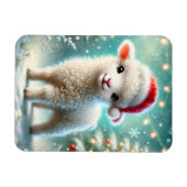 子羊の初めてのクリスマス マグネット (横)