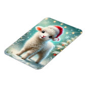 子羊の初めてのクリスマス マグネット (左側)