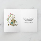 子羊の宗教のヴィンテージを持つイエスエレガント カード (内部)