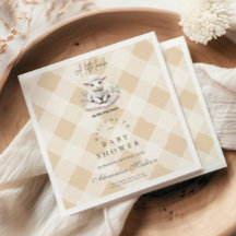 子羊の小さな赤ちゃんシャワー