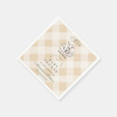 子羊の小さな赤ちゃんシャワー スタンダードカクテルナプキン (角)