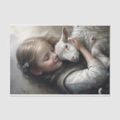 子羊の抱擁の切り離 薄葉紙 (正面)