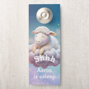 子羊の眠り時間 ドアノブサイン