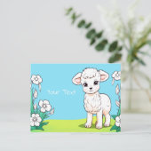 子羊の葉のポストカード ポストカード (スタンド正面)