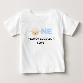 子羊の誕生日Tシャツ ベビーTシャツ