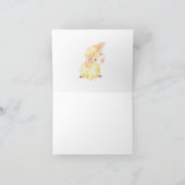 子羊の赤ちゃんシャワーありがとう サンキューカード (内部)