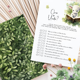 子羊の赤ちゃんシャワーのゲームの上か下？