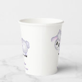 子羊の赤ちゃんシャワー前向き 紙コップ (右)