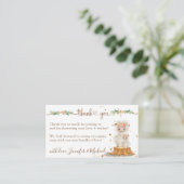 子羊の赤ちゃんシャワー新しいママありがとう エンクロージャーカード (スタンド正面)