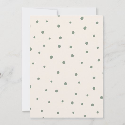 子羊の赤男女兼用ちゃんシャワー 招待状 (裏面)