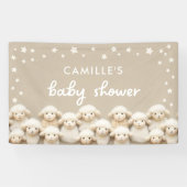 子羊の赤男女兼用ちゃんシャワー 横断幕 (横)