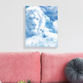 子羊イエスとライオン キャンバスプリント (インサイチュ (リビング))