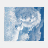 子羊イエスとライオン フリースブランケット (正面(横))