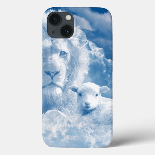 子羊イエスとライオン Case-Mate iPhoneケース (裏面)