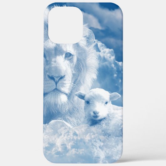 子羊イエスとライオン Case-Mate iPhoneケース (裏面)