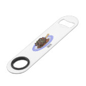 子羊シャンクの煮込み漫画イラストレーション スピード栓抜き (正面アングル)