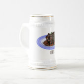 子羊シャンクの煮込み漫画イラストレーション ビールジョッキ (正面左)