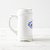 子羊シャンクの煮込み漫画イラストレーション ビールジョッキ (左)